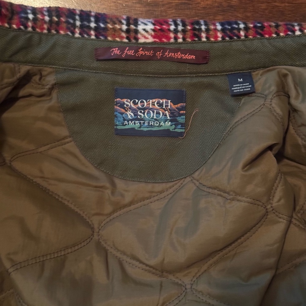 Scotch & Soda Red & Blue Wool Jacket Medium - Picture 7 of 10
